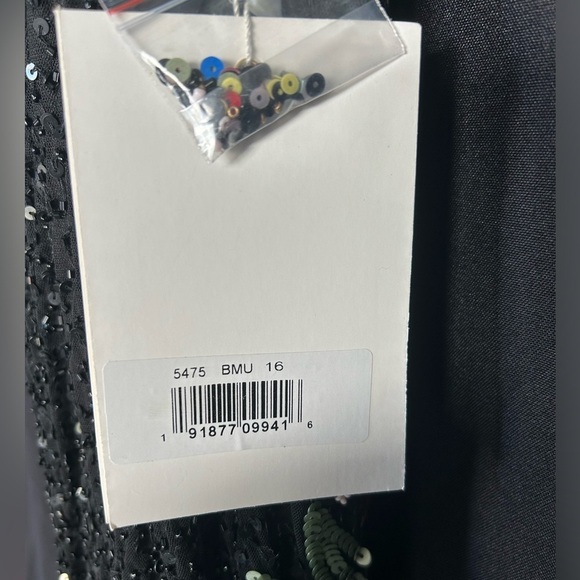 Mac Duggal 5475 NWT Floral Embellished Spaghetti Strap Gown - Picture 6 of 8